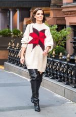 KATIE HOLMES Out and About in New York 10/10/2018