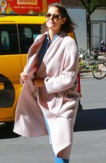 KATIE HOLMES Out and About in New York 10/17/2018