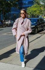 KATIE HOLMES Out and About in New York 10/17/2018