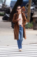 KATIE HOLMES Out for a Coffee in New York 10/04/2018