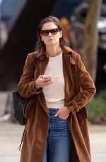 KATIE HOLMES Out for a Coffee in New York 10/04/2018