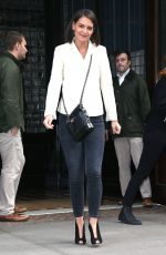 KATIE HOLMES Out in New York 10/16/2018
