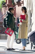 KATIE HOLMES Out in New York 10/23/2018