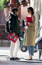 KATIE HOLMES Out in New York 10/23/2018