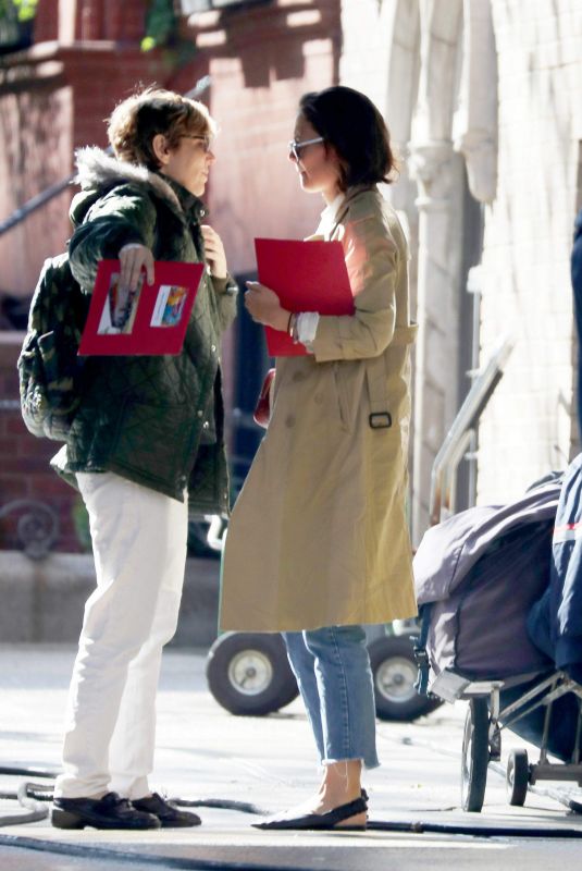 KATIE HOLMES Out in New York 10/23/2018