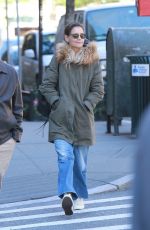 KATIE HOLMES Out in New York 10/25/2018