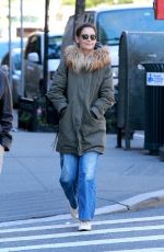 KATIE HOLMES Out in New York 10/25/2018
