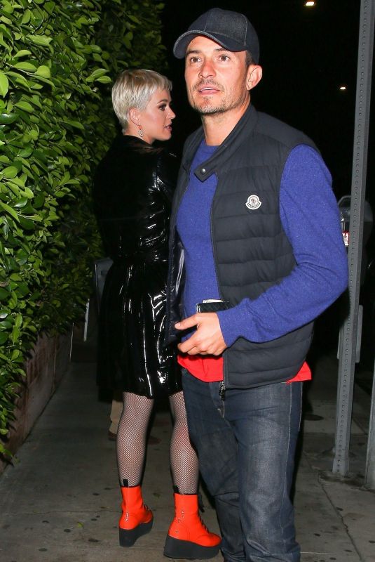 KATY PERRY and Orlando Bloom at Giorgio Baldi in Santa Monica 10/27/2018