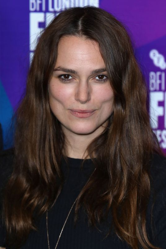 KEIRA KNIGHTLEY at Benjamin Premiere at BFI London Film Festival 10/19/2018