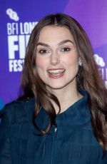 KEIRA KNIGHTLEY at Screen Talks with Keira Knightley at BFI London Film Festival 10/12/2018