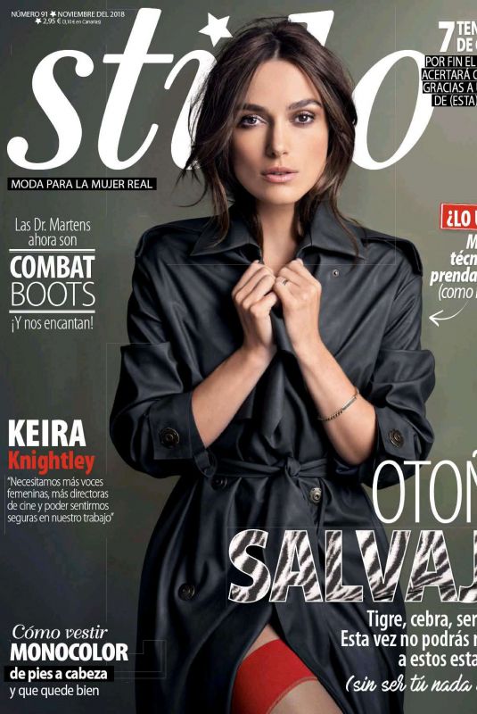 KEIRA KNIGHTLEY in Stilo Magazine, November 2018