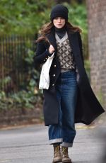 KEIRA KNIGHTLEY Out and About in London 10/29/2018