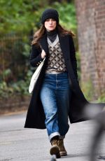 KEIRA KNIGHTLEY Out and About in London 10/29/2018