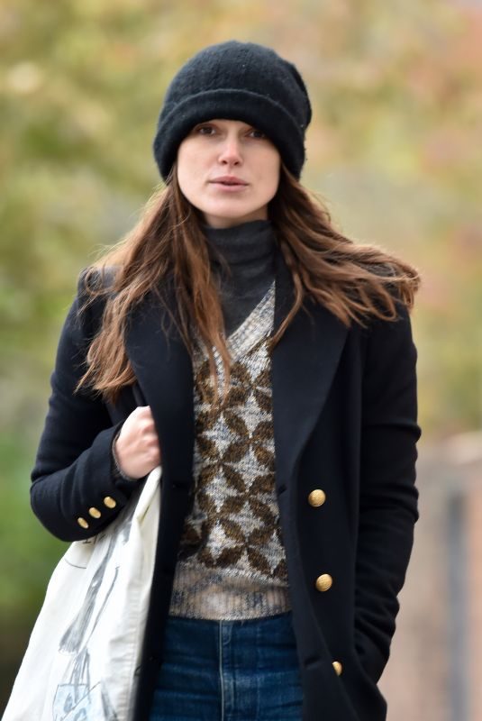 KEIRA KNIGHTLEY Out and About in London 10/29/2018