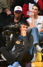 KENDALL JENNER at LA Lakers vs Houston Rockets Game in Los Angeles 10/21/2018