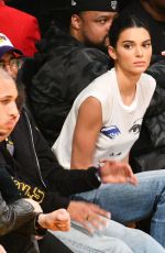 KENDALL JENNER at LA Lakers vs Houston Rockets Game in Los Angeles 10/21/2018