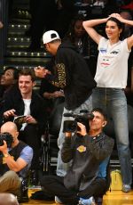 KENDALL JENNER at LA Lakers vs Houston Rockets Game in Los Angeles 10/21/2018