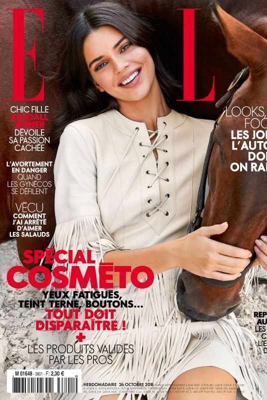 KENDALL JENNER for Elle Magazine, France October 2018