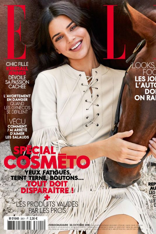 KENDALL JENNER in Elle Magazine, France October 2018