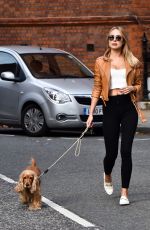 KIMBERLEY GARNER Driving Out Her Ferrari in Kensington 10/24/2018