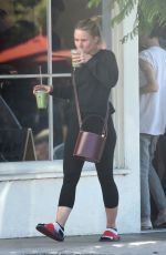 KRISTEN BELLE Leaves Pilates Class in Los Angeles 10/19/2018