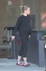 KRISTEN BELLE Leaves Pilates Class in Los Angeles 10/19/2018