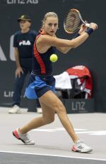 KRISTINA MLADENOVIC at WTA Upper Austria Ladies Tennins Tournament in Linz 10/11/2018