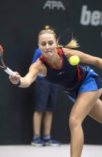 KRISTINA MLADENOVIC at WTA Upper Austria Ladies Tennins Tournament in Linz 10/11/2018