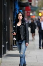 KRYSTEN RITTER on the Set of Jessica Jones in New York 10/17/2018