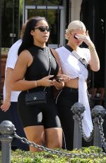 KYLIE JENNER and JORDYN WOODS Out Shopping in Los Angeles 10/07/2018