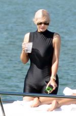 KYLIE JENNER at a Boat in Miami Beach 10/01/2018