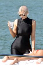 KYLIE JENNER at a Boat in Miami Beach 10/01/2018