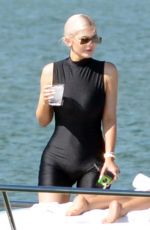 KYLIE JENNER at a Boat in Miami Beach 10/01/2018