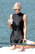 KYLIE JENNER at a Boat in Miami Beach 10/01/2018