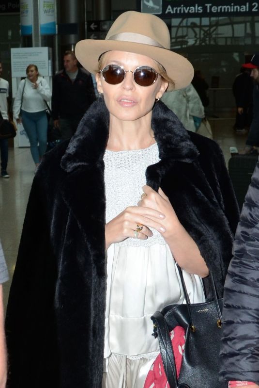 KYLIE MINOGUE Arrives at Airport in Dublin 10/05/2018