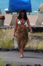 KYLIE RICHARDS in Bikini Top at a Beach in Hawaii 10/20/2018