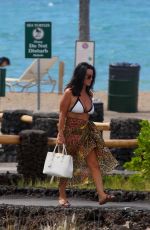KYLIE RICHARDS in Bikini Top at a Beach in Hawaii 10/20/2018