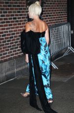 LADY GAGA Arrives at Colbert Studios in New York 10/04/2018