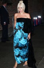 LADY GAGA Arrives at Colbert Studios in New York 10/04/2018