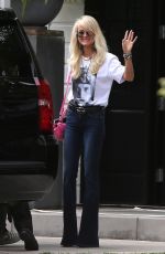 LAETICIA HALLYDAY at LAX Airport in Los Angeles 10/06/2018