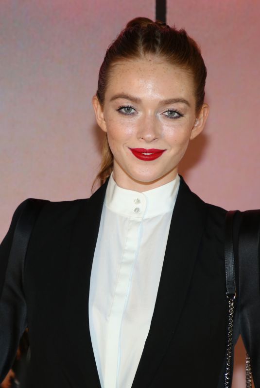LARSEN THOMPSON at Karl Lagerfeld x Kaia Collaboration Capsule Collection Presentation in Paris 10/02/2018