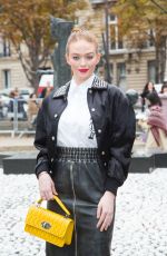 LARSEN THOMPSON at Miu Miu Fashion Show in Paris 10/02/2018