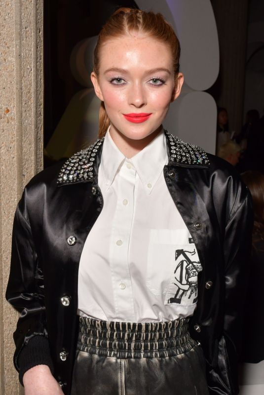LARSEN THOMPSON at Miu Miu Fashion Show in Paris 10/02/2018