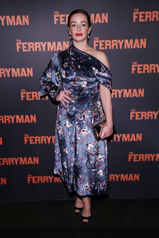 LAURA DONNELLY at The Ferryman Opening Night at Jacobs Theatre in New York 10/21/2018