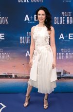 LAURA MENNELL at Project Blue Book Photocall at Mipcom in Cannes 10/17/2018