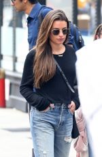 LEA MICHELE in Jeans Out and About in New York 10/01/2018