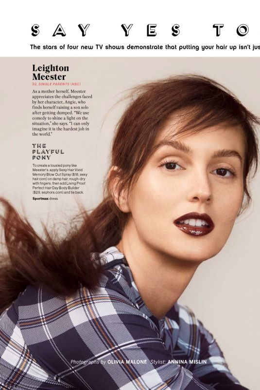 LEIGHTOM MEESTER for Glamour Magazine, October 2018 Issue