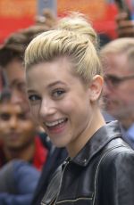 LILI REINHART Arrives at AOL Build in New York 10/08/2018
