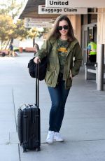 LILY COLLINS at Bob Hope Airport in Burbank 10/24/2018