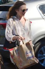 LILY COLLINS at Bristol Farms in Beverly Hills 10/01/2018